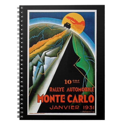 Rallye Automobile de Monte Carlo Notizblock (Vorderseite)
