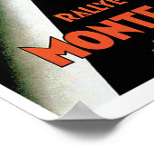 Rallye Automobile de Monte Carlo Poster (Ecke)