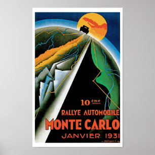 Rallye Automobile de Monte Carlo Poster