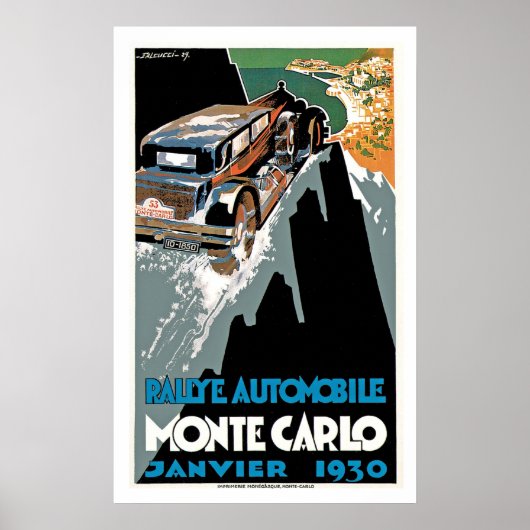 Rallye Automobile Monte Carlo Poster (Vorne)