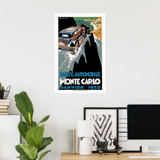 Rallye Automobile Monte Carlo Poster (Heimbüro)