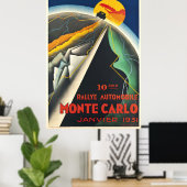 Rallye Automobile Monte Carlo Poster (Heimbüro)