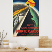 Rallye Automobile Monte Carlo Poster (Küche)