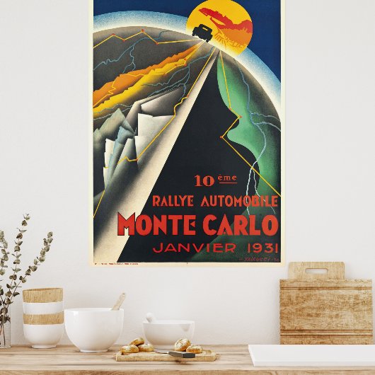 Rallye Automobile Monte Carlo Poster (Küche)