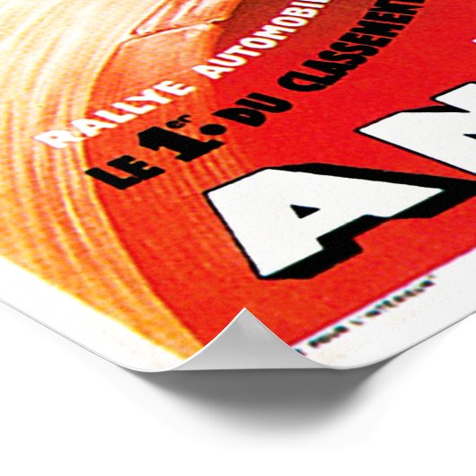 Rallye Automobile Monte Carlo Poster (Ecke)