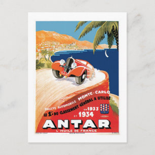 Rallye Automobile Monte Carlo Postkarte
