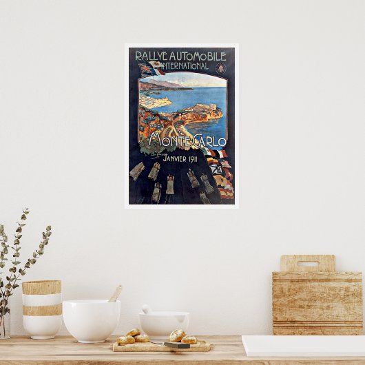 Rallye Monte Carlo Monaco Poster (Küche)