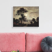 Ralph Albert Blakelock - Mondschein Leinwanddruck (Insitu (Wohnzimmer))