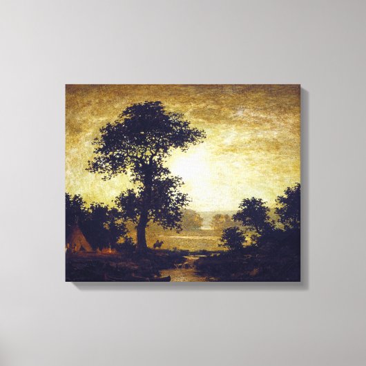 Ralph Albert Blakelock Moonlight Leinwanddruck (Vorderseite)