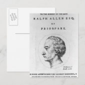 Ralph Allen, 1764 Postkarte (Vorne/Hinten)