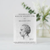 Ralph Allen, 1764 Postkarte (Stehend Vorderseite)