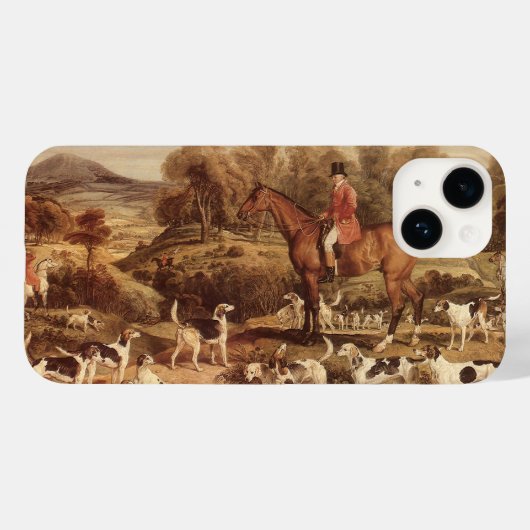 Ralph Lambton und seine Hounds von James Ward Case-Mate iPhone Hülle (Rückseite (Horizontal))