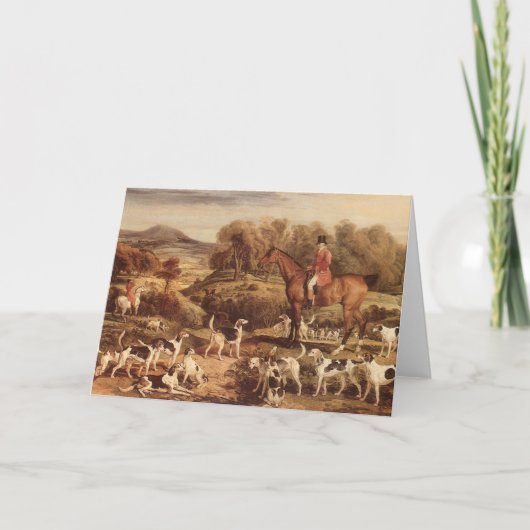 Ralph Lambton und seine Hounds von James Ward Karte (Vorderseite)