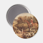 Ralph Lambton und seine Hounds von James Ward Magnet (Vorderseite/Rückseite)