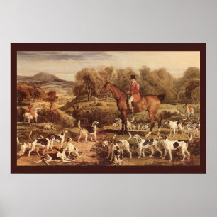 Ralph Lambton und seine Hounds von James Ward Poster