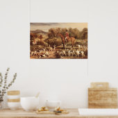 Ralph Lambton und seine Hounds von James Ward Poster (Küche)