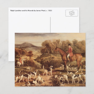 Ralph Lambton und seine Hounds von James Ward Postkarte