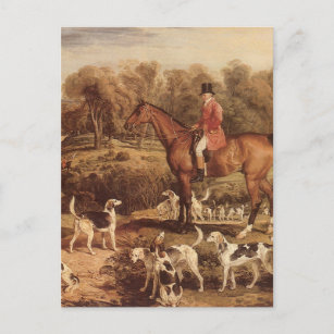 Ralph Lambton und seine Hounds von James Ward Postkarte