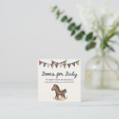 Ralph Lauren Inspired Baby Shower Book for Baby Begleitkarte (Stehend Vorderseite)