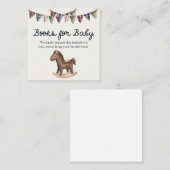 Ralph Lauren Inspired Baby Shower Book for Baby Begleitkarte (Vorne/Hinten)