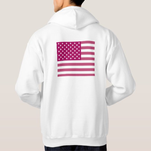 Ralph Lauren Pink American Flag Sweater Hoodie (Rückseite)