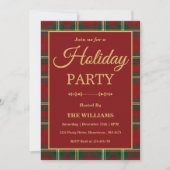 Ralph Lauren Tartan Plaid Holiday Party Einladung (Vorderseite)