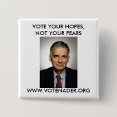 RALPH NADER-KNOPF BUTTON (Vorderseite)