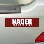 RALPH NADER-Wahl-Gang Autoaufkleber (Auf Auto)