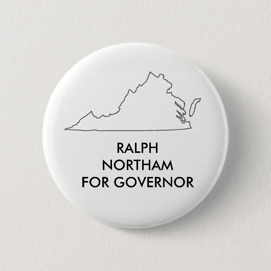 Ralph Nprtham für Virginia-Gouverneur 2017 Button (Vorderseite)