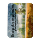 Ralph Waldo Emerson Inspiration Flexible Zitat Magnet (Vertikal)