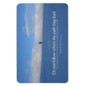 Ralph Waldo Emerson Inspiration Flexible Zitat Magnet (Vertikal)