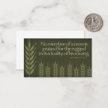 Ralph Waldo Emerson Inspiration Zitat "Crew