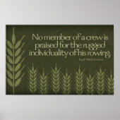 Ralph Waldo Emerson Inspiration Zitat "Crew Poster (Vorne)
