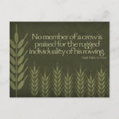 Ralph Waldo Emerson Inspiration Zitat "Crew Postkarte (Vorderseite)