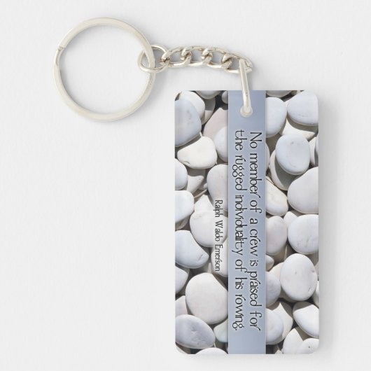 Ralph Waldo Emerson Inspiration Zitat "Crew Schlüsselanhänger (Vorderseite)