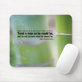 Ralph Waldo Emerson Inspiration Zitat Einfluss Mousepad