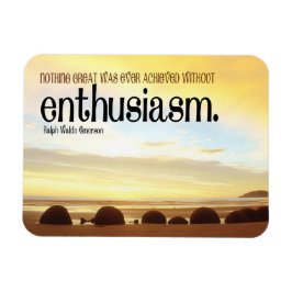Ralph Waldo Emerson Inspiration Zitat Enthusiasmus Magnet