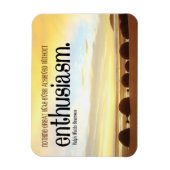 Ralph Waldo Emerson Inspiration Zitat Enthusiasmus Magnet (Vertikal)