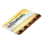 Ralph Waldo Emerson Inspiration Zitat Enthusiasmus Magnet (Linke Seite)