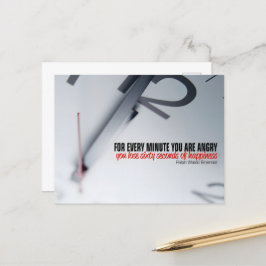 Ralph Waldo Emerson Inspiration Zitat Glück Postkarte