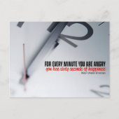 Ralph Waldo Emerson Inspiration Zitat Glück Postkarte (Vorderseite)