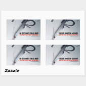 Ralph Waldo Emerson Inspiration Zitat Glück Rechteckiger Aufkleber (Blatt)