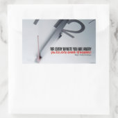 Ralph Waldo Emerson Inspiration Zitat Glück Rechteckiger Aufkleber (Tasche)