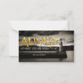 Ralph Waldo Emerson Inspiration Zitat immer tun Mitteilungskarte (Vorderseite)