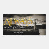 Ralph Waldo Emerson Inspiration Zitat immer tun Schreibtischunterlage (Vorderseite)