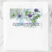 Ralph Waldo Emerson Inspiration Zitat "Kindness" Rechteckiger Aufkleber (Tasche)