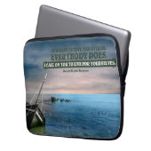 Ralph Waldo Emerson Inspiration Zitat "Live" Laptopschutzhülle (Vorderseite Links)