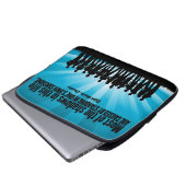 Ralph Waldo Emerson Inspiration Zitat "Schatten" Laptopschutzhülle (Vorne Knopf)