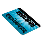 Ralph Waldo Emerson Inspiration Zitat "Schatten" Magnet (Rechte Seite)