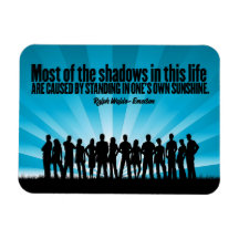 Ralph Waldo Emerson Inspiration Zitat "Schatten"